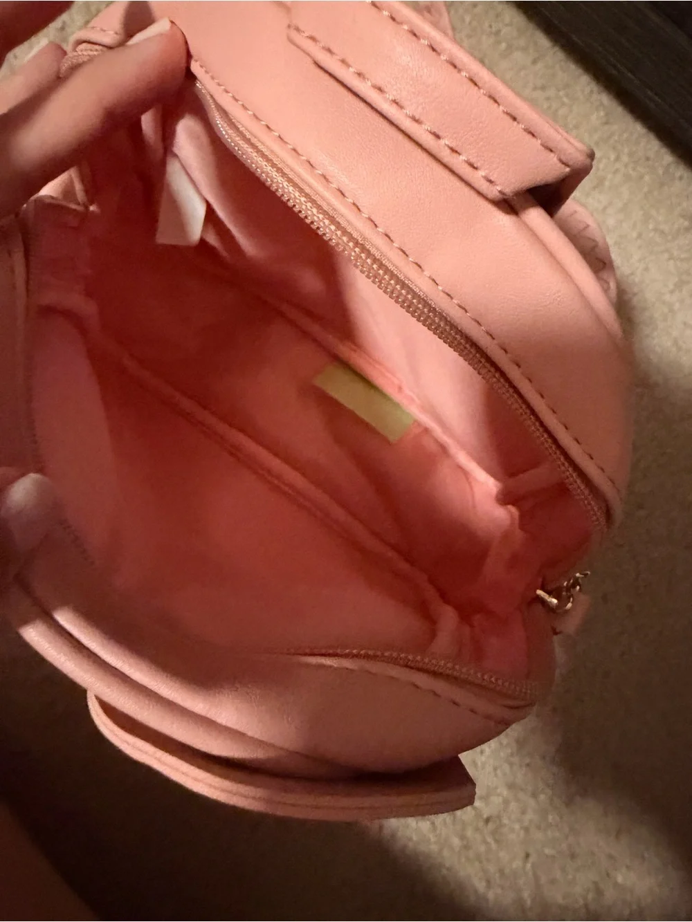 Kids Pink Bow Accent Mini Backpack